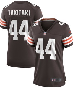 Sione Takitaki Cleveland Browns Womens Game Jersey - Brown Nfl