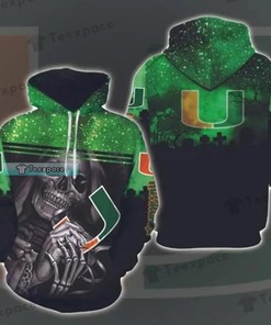 Skull Death Hold Logo Halloween Miami Hurricanes Hoodie