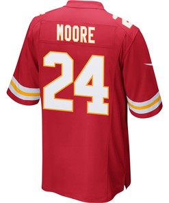 Skyy Moore 24 Kansas City Chiefs Super Bowl LVII Champions Men Game Jersey - Red