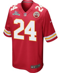 Skyy Moore 24 Kansas City Chiefs Super Bowl LVII Champions Men Game Jersey - Red