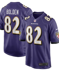 Slade Bolden Baltimore Ravens Player Game Jersey - Purple
