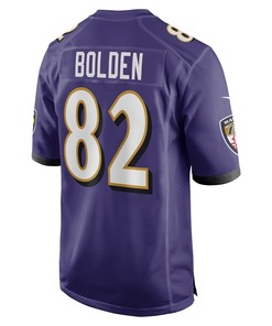 Slade Bolden Baltimore Ravens Player Game Jersey - Purple
