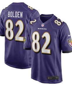Slade Bolden Baltimore Ravens Player Game Jersey - Purple Nfl