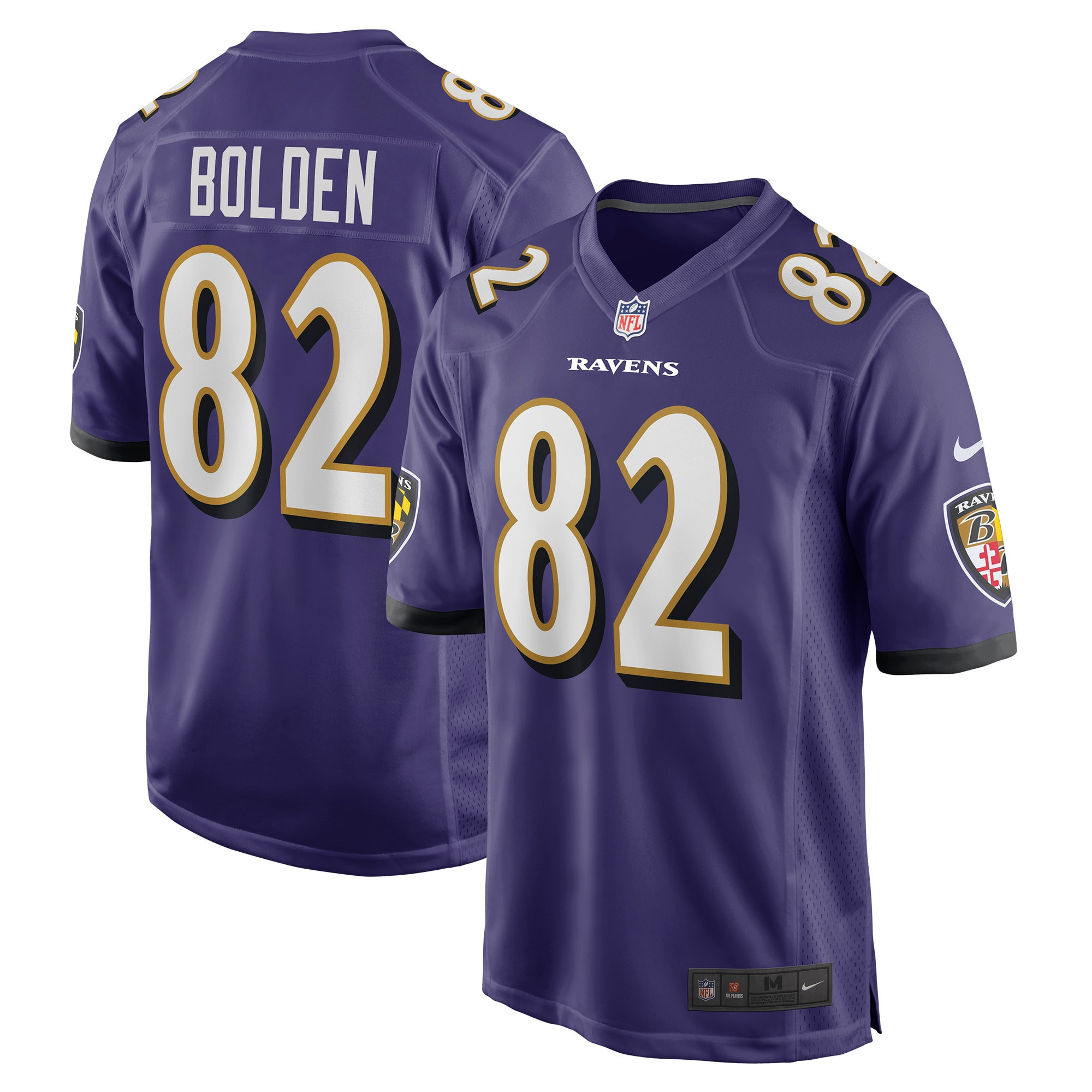 Slade Bolden Baltimore Ravens Player Game Jersey - Purple Nfl