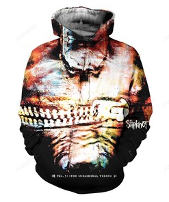 Slipknot Vol 3: The Subliminal Verses 3D Hoodie Zip Hoodie