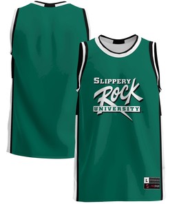 Slippery Rock Pride Basketball Jersey - Green Ncaa