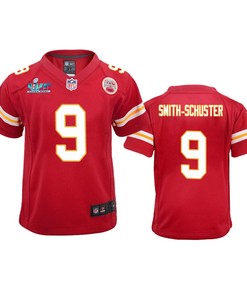 Smith-Schuster 9 Kansas City Chiefs Super Bowl LVII Game Jersey - Youth Red