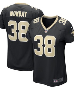 Smoke Monday 38 New Orleans Saints Women's Game Player Jersey - Black