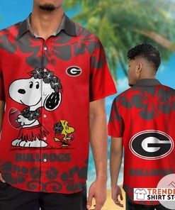 Snoopy Georgia Bulldogs Uga Hawaiian Shirt