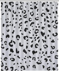 Snow Leopard Animal Shower Curtain Liner - Soft Bath Curtain for Bathroom Decor