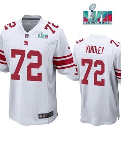 Solomon Kindley 72 New York Giants Super Bowl LVII Super Bowl LVII White Men Game Jersey