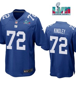 Solomon Kindley 72New York Giants Super Bowl LVII Super Bowl LVII Royal Jersey