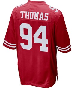 Solomon Thomas 94 San Francisco 49ers Player Game Jersey - Scarlet