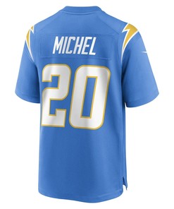 Sony Michel Los Angeles Chargers Game Player Jersey - Powder Blue