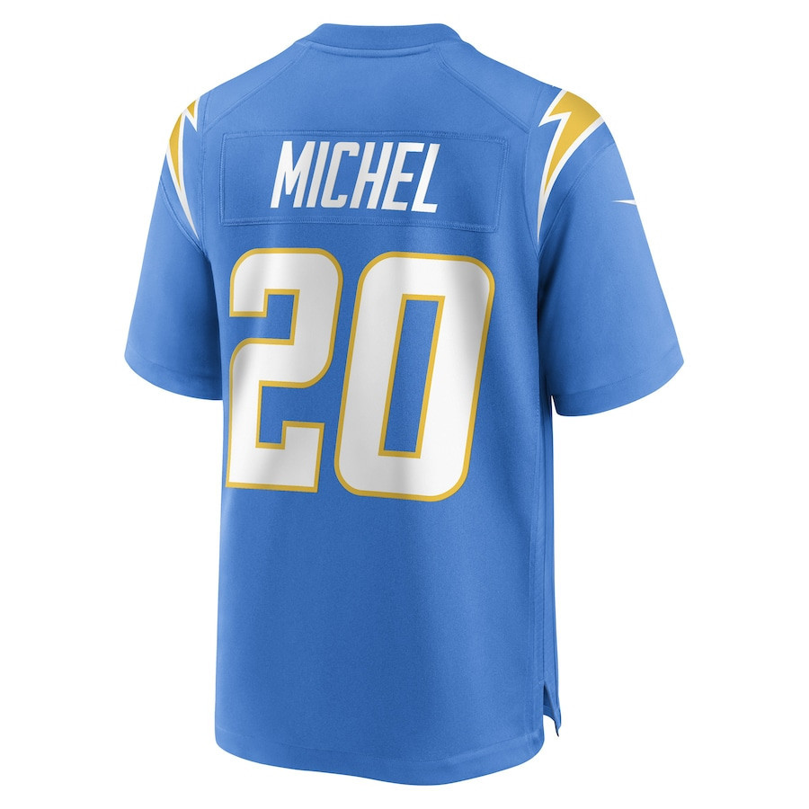 Sony Michel Los Angeles Chargers Game Player Jersey - Powder Blue