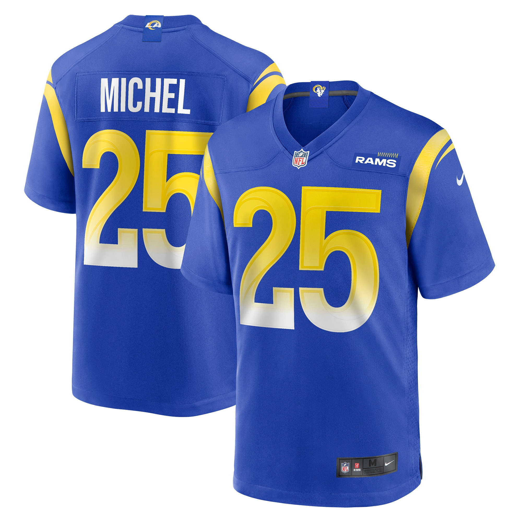 Sony Michel Los Angeles Rams Player Game Jersey - Royal Nfl