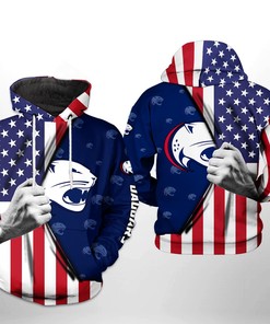 South Alabama Jaguars NCAA US Flag 3D Printed Hoodie/Zipper Hoodie