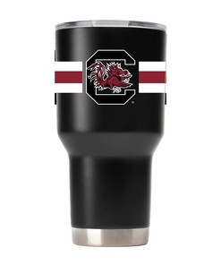 South Carolina Black Tumbler w- Stripes - Sleek South Carolina Black Tumbler w- Stripes for Everyday Use