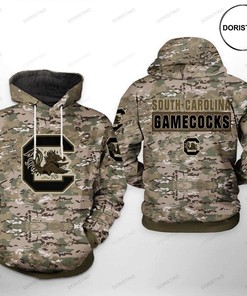 South Carolina Gamecocks NCAA Camo Veteran 3D Hoodie