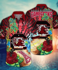South Carolina Gamecocks NCAA Flower Hawaii Shirt For Fans Ver 2