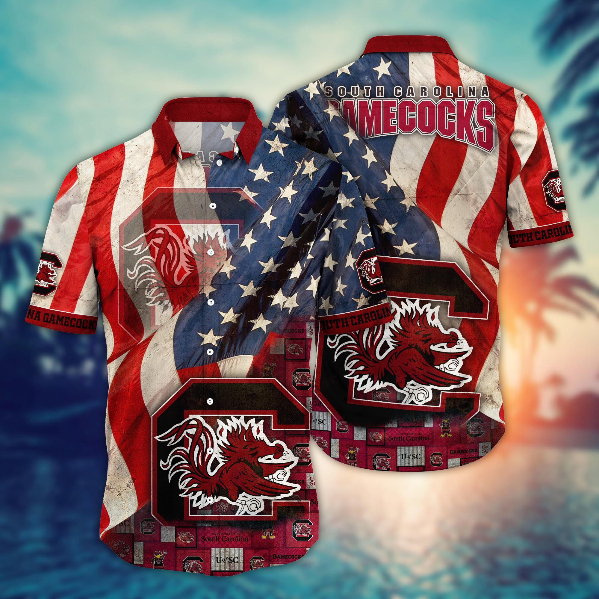 South Carolina Gamecocks NCAA Flower Hawaii Shirt For Fans Ver 9