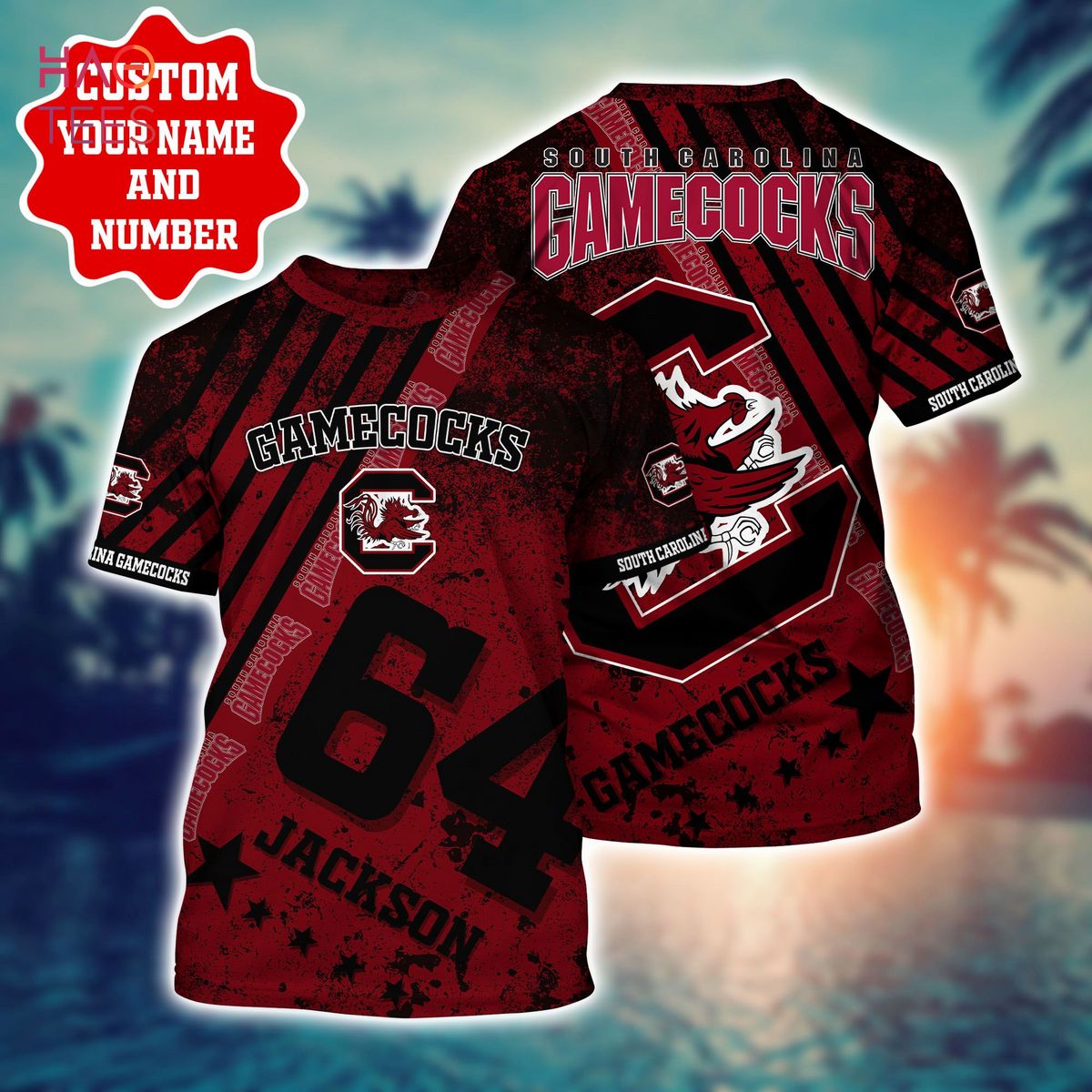 South Carolina Gamecocks Personalized Hawaiian Shirt