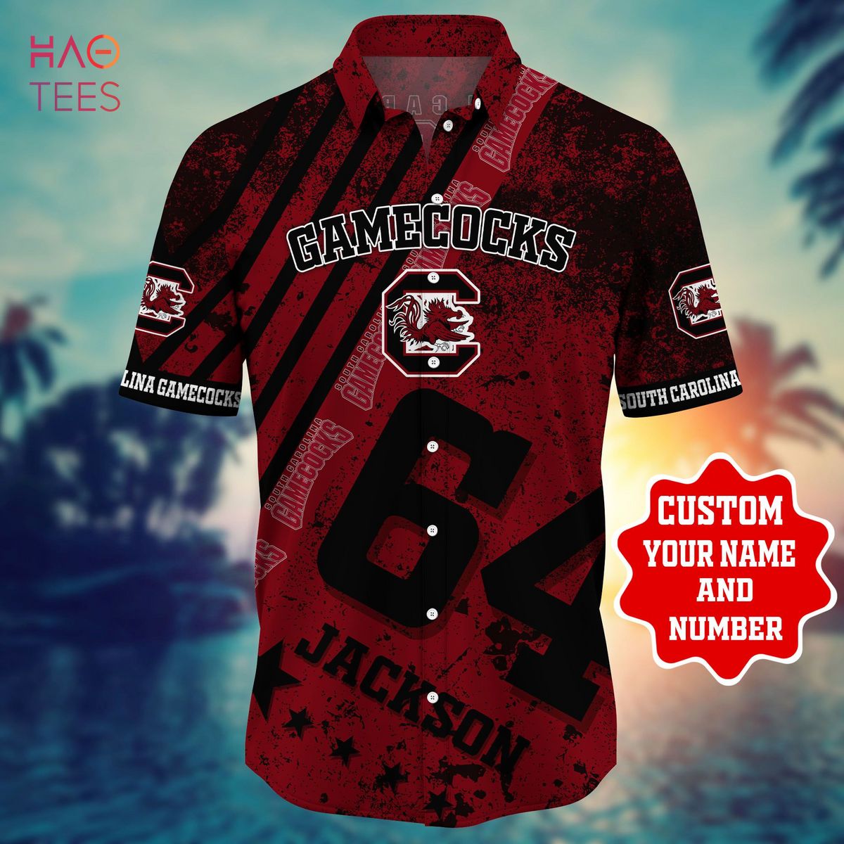 South Carolina Gamecocks Personalized Hawaiian Shirt