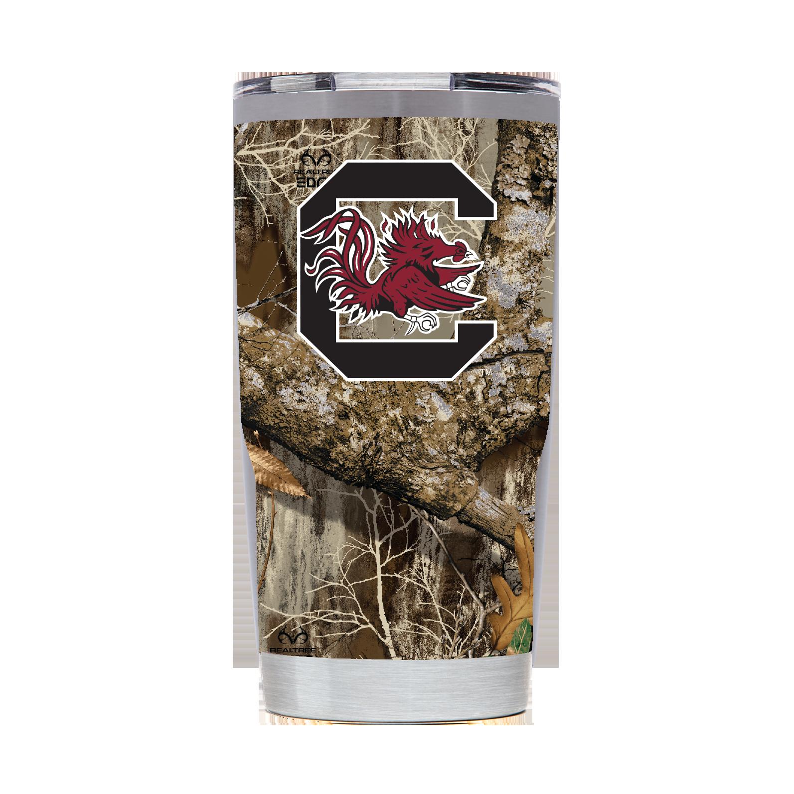 South Carolina Realtree Camo Tumbler - Camouflage South Carolina Realtree Camo Tumbler for Outdoor Enthusiasts