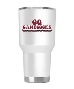 South Carolina White Retro Tumbler - Classic South Carolina White Retro Tumbler for Vintage Vibes