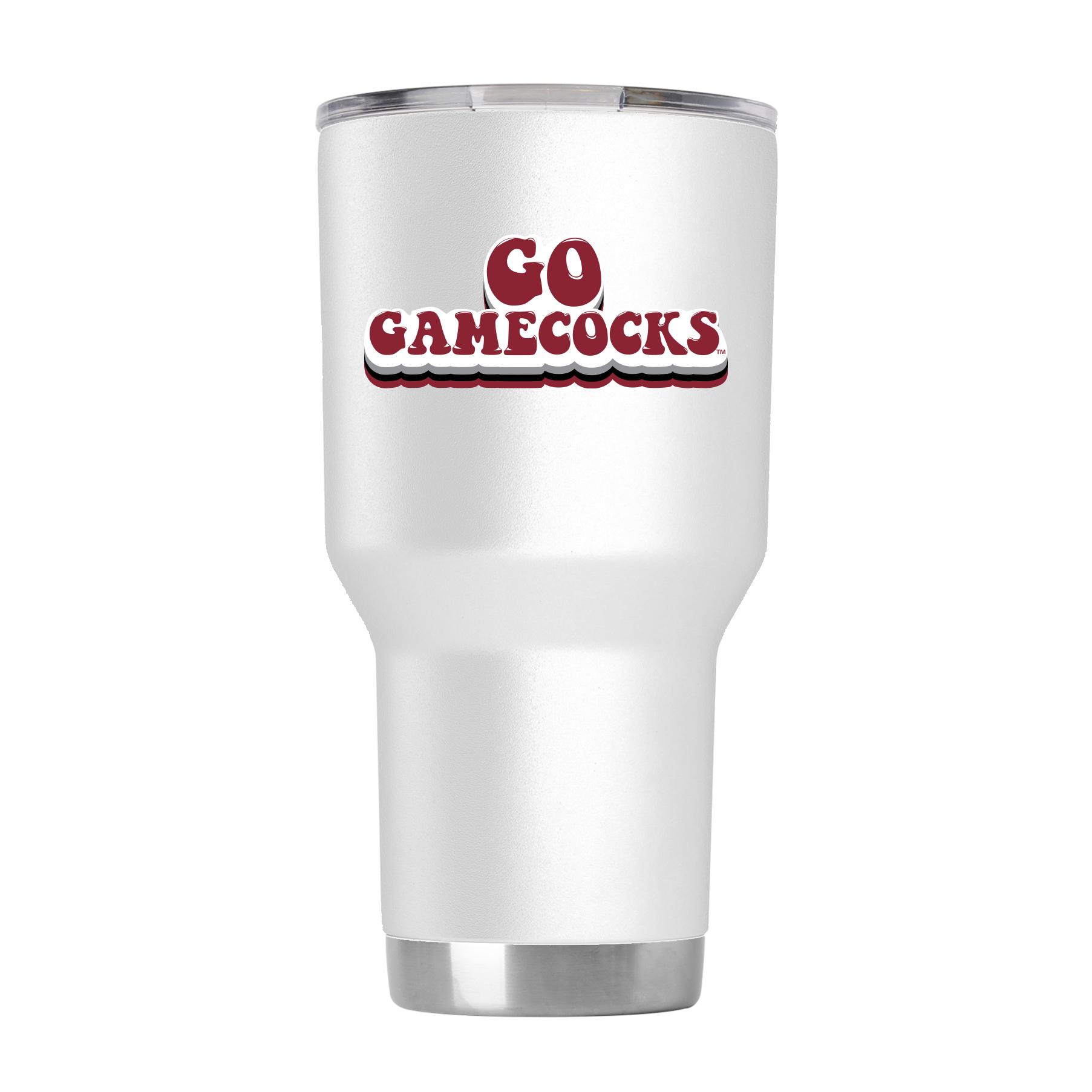 South Carolina White Retro Tumbler - Classic South Carolina White Retro Tumbler for Vintage Vibes