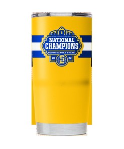 South Dakota State National Champs Yellow Tumbler-2022 - Celebratory South Dakota State National Champs Yellow Tumbler-2022