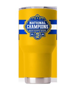 South Dakota State National Champs Yellow Tumbler-2022 - Celebratory South Dakota State National Champs Yellow Tumbler-2022