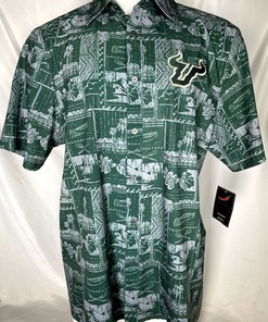 South Florida Bulls Usf Hawaiian Shirt By Chiliwear Men'S