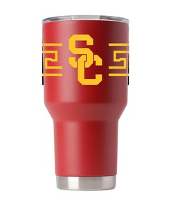 Southern California Crimson Tumbler with Stripes - Show your Southern California Pride