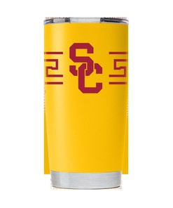 Southern California Yellow Tumbler with Stripes - Perfect for Southern California Fans