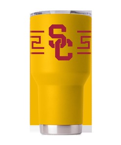 Southern California Yellow Tumbler with Stripes - Perfect for Southern California Fans