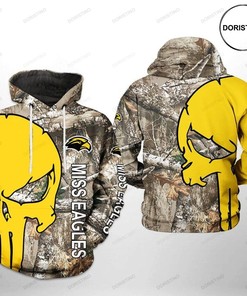 Southern Miss Golden Eagles NCAA Camo Veteran Hunting 3D Hoodie