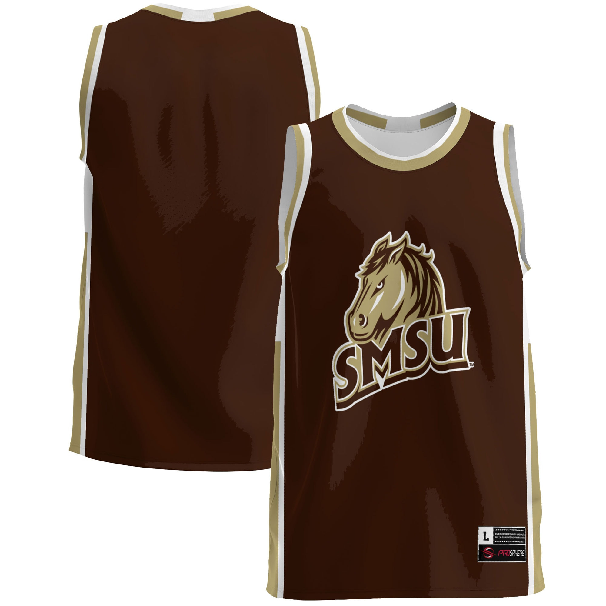 Southwest Minnesota State Mustangs Basketball Jersey - Brown Ncaa