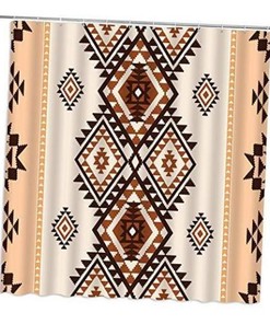 Southwestern Navajo Aztec Shower Curtain Bathroom Decor