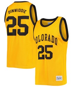 Spencer Dinwiddie Colorado Buffaloes Original Retro Brand Commemorative Classic Basketball Jersey - Gold Ncaa