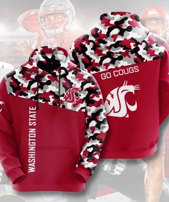 Sports American Football NCAAf Washington State Cougars Usa Hoodie 3D
