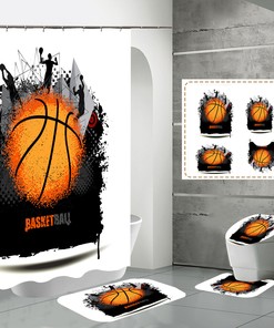 Sports Shower Curtain - Celebrate Your Little Athlete with this Fun Bath Decor