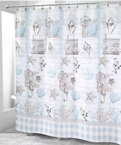 Spring Garden Collection Fabric Shower Curtain for Floral-Inspired Bathroom Decor