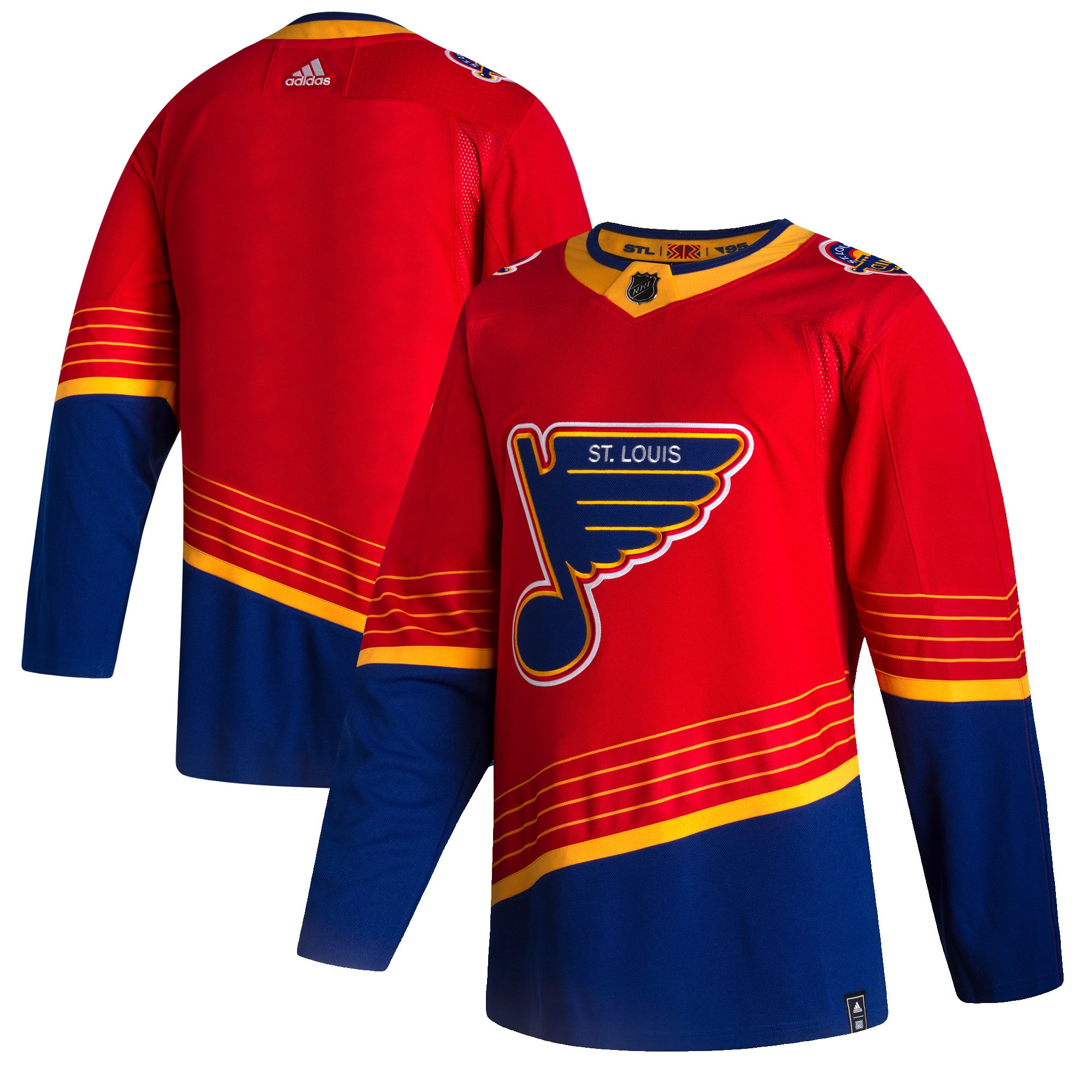 St. Louis Blues Adidas 2020/21 Reverse Retro Authentic Jersey - Red Nhl