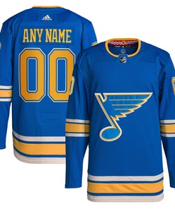 St. Louis Blues Adidas Alternate Authentic Pro Custom Jersey - Blue Custom Jerseys Nhl