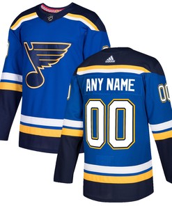 St. Louis Blues Adidas Authentic Custom Jersey - Blue Custom Jerseys Nhl