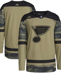 St. Louis Blues Adidas Military Appreciation Team Authentic Practice Jersey - Camo Nhl
