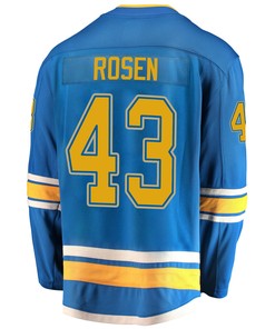 St. Louis Blues Calle Rosen 43 Alternate 2022 Stanley Cup Playoffs Breakaway Men Jersey - Blue