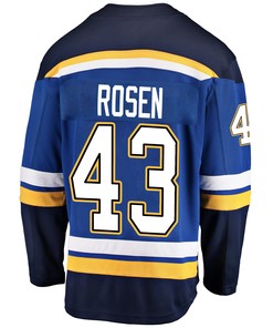 St. Louis Blues Calle Rosen 43 Home 2022 Stanley Cup Playoffs Breakaway Men Jersey - Royal
