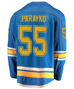 St. Louis Blues Colton Parayko 55 Alternate 2022 Stanley Cup Playoffs Breakaway Men Jersey - Blue